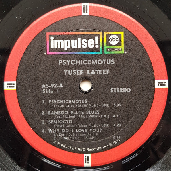 Yusef Lateef : Psychicemotus (LP, Album, RE)