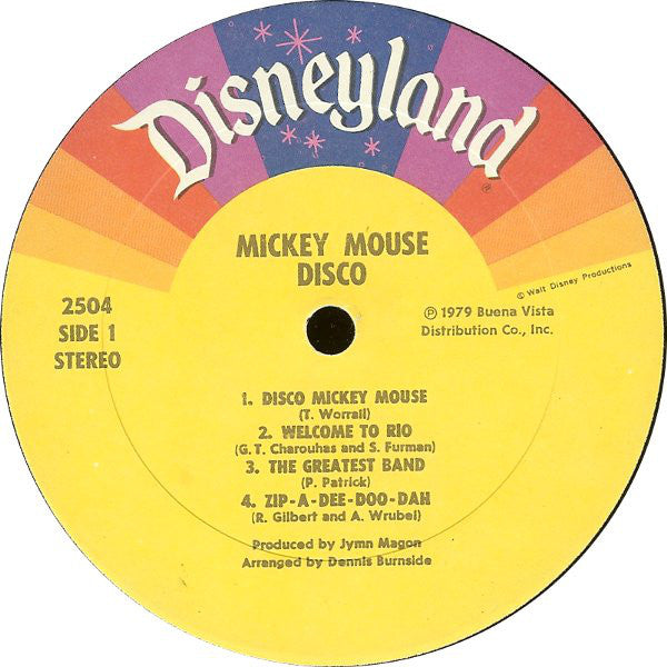 Walt Disney Productions : Mickey Mouse Disco (LP, Album)