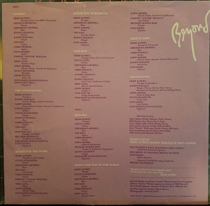 Herb Alpert : Beyond (LP, Album, X)