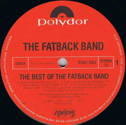 The Fatback Band : The Best Of (LP, Comp)