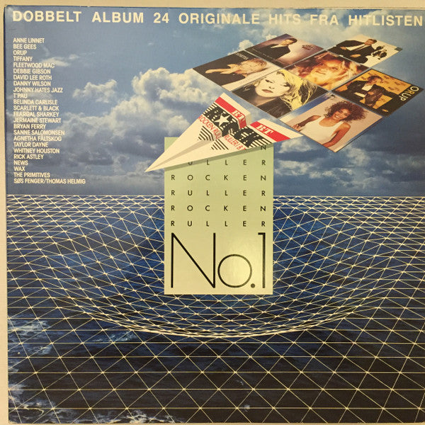 Various : Rocken Ruller No. 1 - Dobbelt Album 24 Originale Hits Fra Hitlisten (2xLP, Comp)