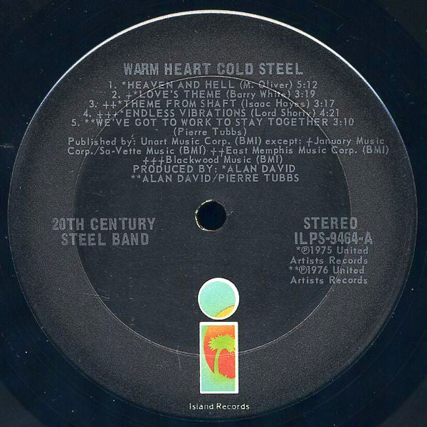 20th Century Steel Band : Warm Heart Cold Steel (LP, Album)