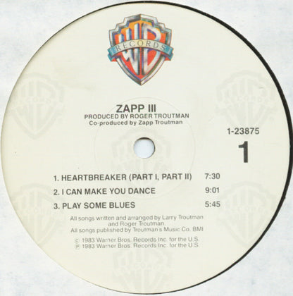 Zapp : Zapp III (LP, Album, Win)