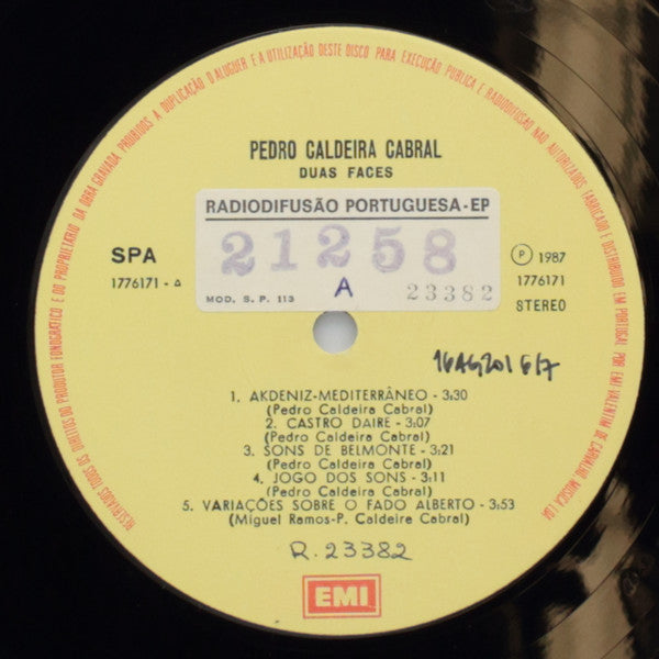 Pedro Caldeira Cabral : Duas Faces (LP, Album)