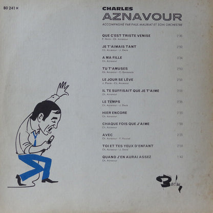 Charles Aznavour Accompagné Par Paul Mauriat And His Orchestra : Charles Aznavour Accompagné Par Paul Mauriat Et Son Orchestre (LP, Album, Gat)