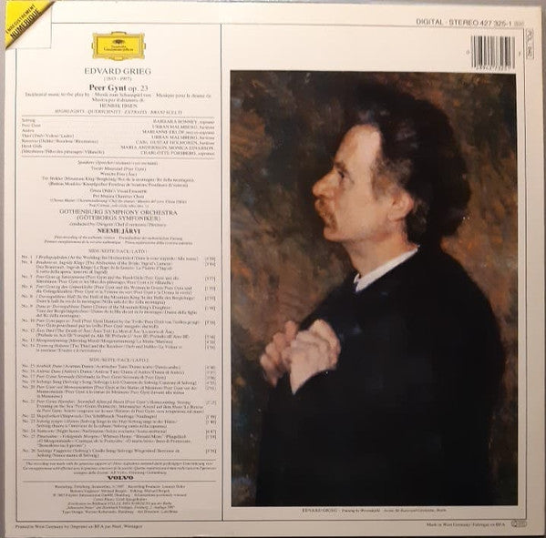 Edvard Grieg - Göteborgs Symfoniker, Neeme Järvi : Peer Gynt - Highlights (LP)