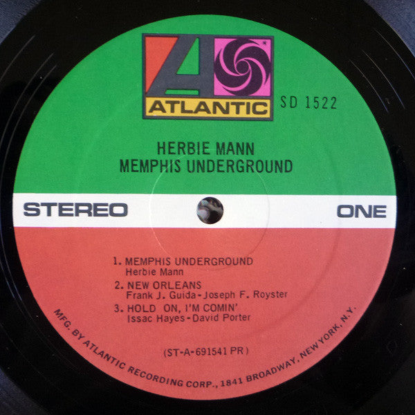 Herbie Mann : Memphis Underground (LP, Album, PR )