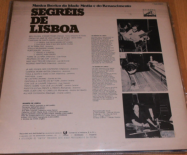 Segréis de Lisboa : Música Ibérica Da Idade Média E Do Renascimento (LP, Album, Gat)