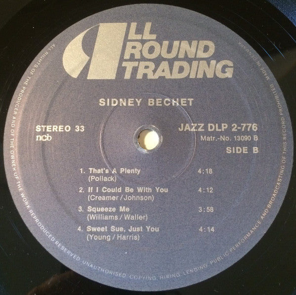 Sidney Bechet : The Greatest Jazz Collection (2xLP, Comp)