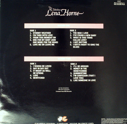 Lena Horne : The Fabulous Lena Horne (2xLP, Comp)