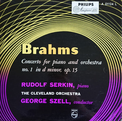 Johannes Brahms, The Cleveland Orchestra, George Szell, Rudolf Serkin : Concerto For Piano And Orchestra No. 1 In D Minor, Op. 15 (LP)