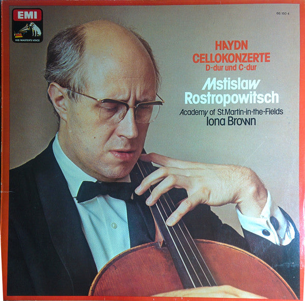 Joseph Haydn - Mstislav Rostropovich - The Academy Of St. Martin-in-the-Fields - Iona Brown : Cellokonzerte D-dur Und C-dur (LP, Club, RE)