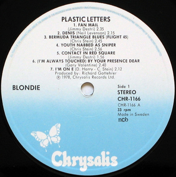 Blondie : Plastic Letters (LP, Album)