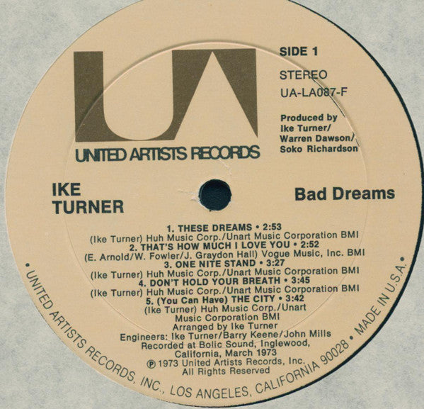 Ike Turner : Bad Dreams (LP)