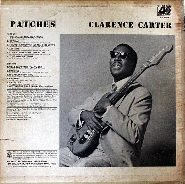 Clarence Carter : Patches (LP, Album, PR )