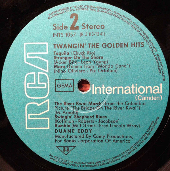 Duane Eddy : Twangin' The Golden Hits (LP, RE)