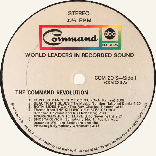 Various : The Command Revolution (The Spirited Sounds Of 1969) (LP, Comp)