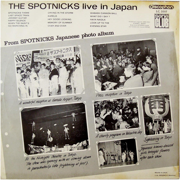 The Spotnicks : Live In Japan (LP, Album)