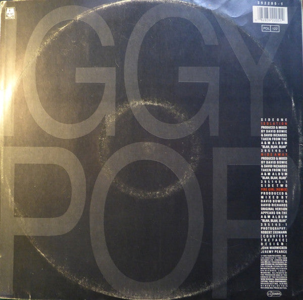 Iggy Pop : Isolation (12")