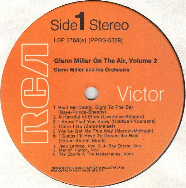 Glenn Miller And His Orchestra : Glenn Miller On The Air Volume 2 (LP, RP)