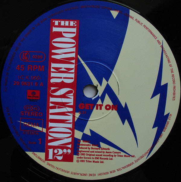 The Power Station : Get It On (12", Maxi)