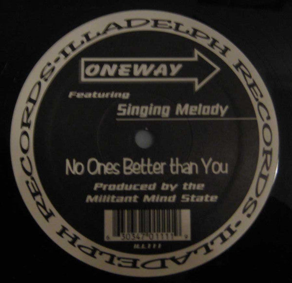 One Way (5) : Get Over It / No Ones Better Than You (12")