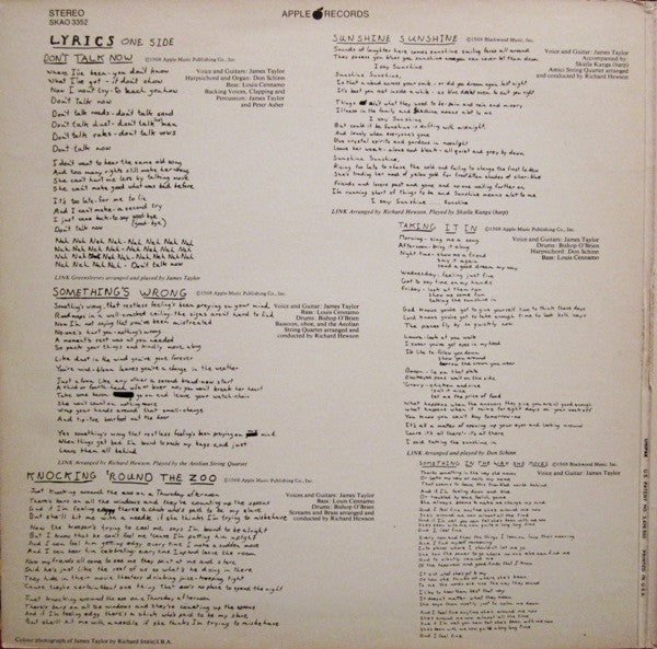 James Taylor (2) : James Taylor (LP, Album, Los)