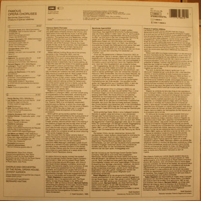 Bernard Haitink & Chorus Of The Royal Opera House, Covent Garden, Orchestra Of The Royal Opera House, Covent Garden : Famous Opera Choruses (LP, Album)