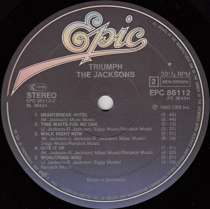 The Jacksons : Triumph (LP, Album)