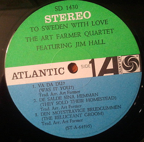 Art Farmer Quartet Featuring Jim Hall : To Sweden With Love (LP, Album)