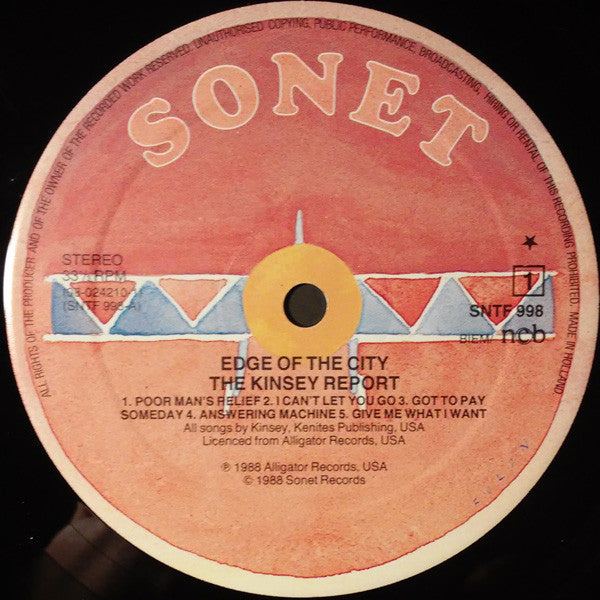 The Kinsey Report : Edge Of The City (LP, Album)