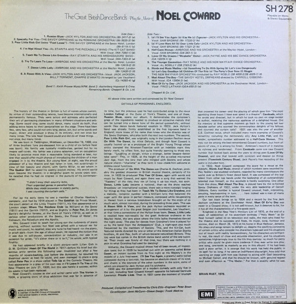 Noël Coward : The Great British Dance Bands Play the Music of Noel Coward (LP, Comp)