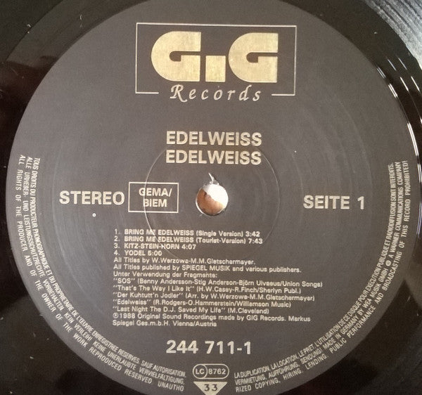 Edelweiss : Edelweiss (LP, Album)