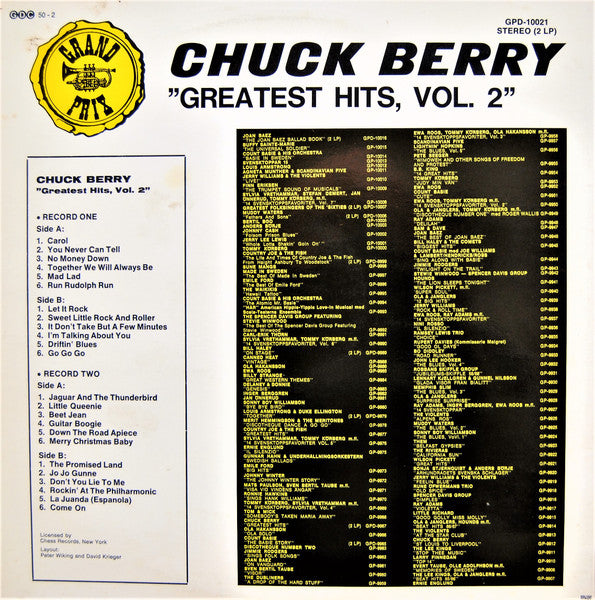 Chuck Berry : Chuck Berry's Greatest Hits, Vol. 2 (2xLP, Comp)