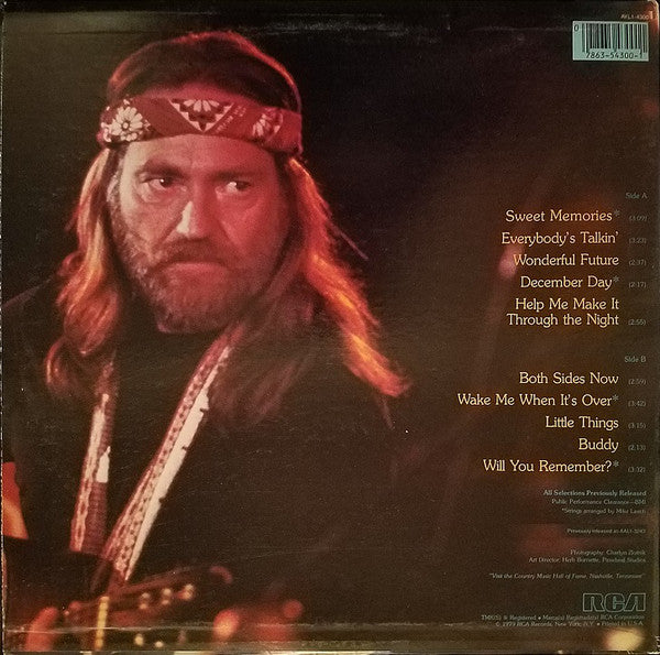 Willie Nelson : Sweet Memories (LP, Comp, RE)