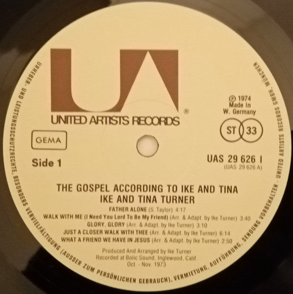 Ike & Tina Turner : The Gospel According To Ike And Tina (LP, Album)