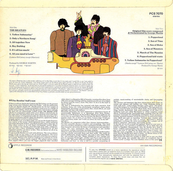 The Beatles : Yellow Submarine (LP, Album)