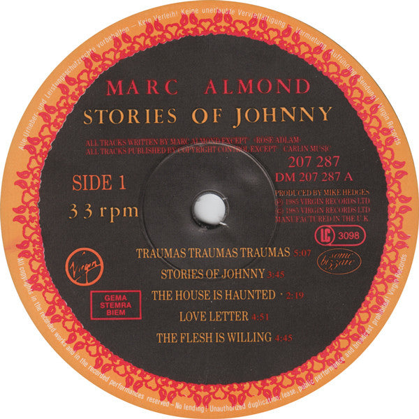 Marc Almond : Stories Of Johnny (LP, Album)