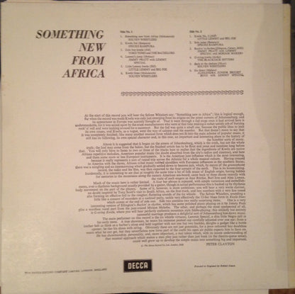 Various : Something New From Africa (LP, Mono)