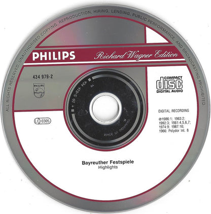 Richard Wagner : Bayreuther Festspiele – Höhepunkte · Highlights (CD, Comp, RE)