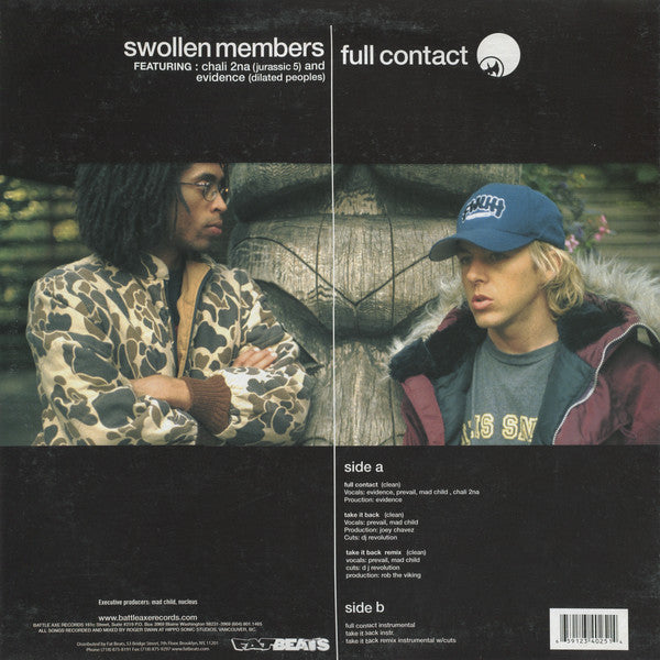 Swollen Members Featuring Chali 2NA and Evidence (2) : Full Contact (12", Single)