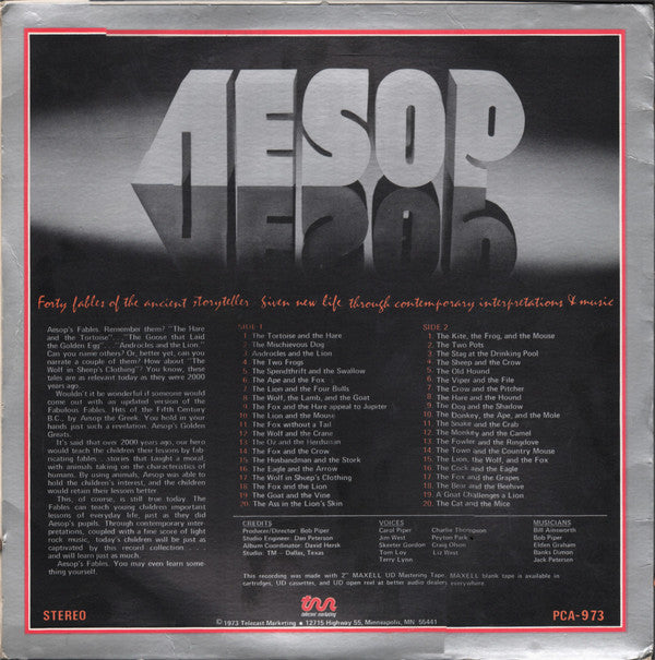 Aesop : Aesop's Fables (LP)