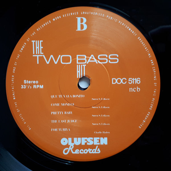 The Two Bass Hit : The Two Bass Hit (LP)