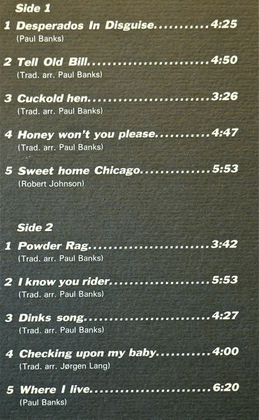 Paul Banks, Jørgen Lang, Hugo Rasmussen, Martin Andersen : Desperados In Disguise (LP, Album)