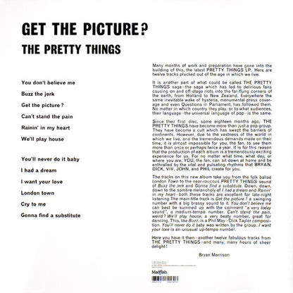 The Pretty Things : Get The Picture? (LP, Album, Mono, RE, RM, 180)