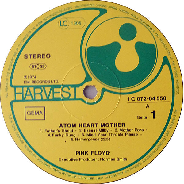 Pink Floyd : Atom Heart Mother (LP, Album, RP, Gat)