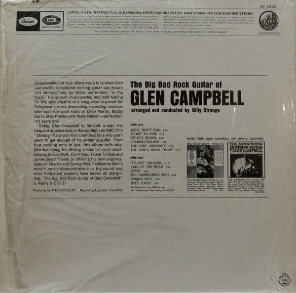 Glen Campbell : The Big Bad Rock Guitar Of Glen Campbell (LP, Album)