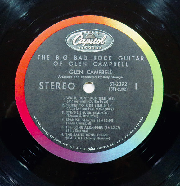 Glen Campbell : The Big Bad Rock Guitar Of Glen Campbell (LP, Album)