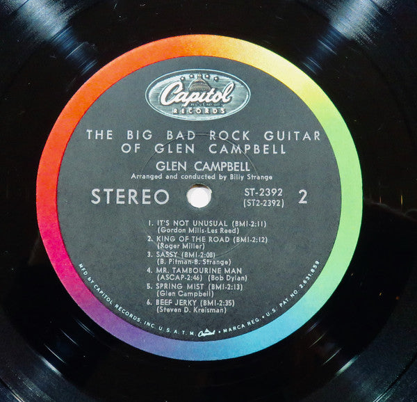 Glen Campbell : The Big Bad Rock Guitar Of Glen Campbell (LP, Album)