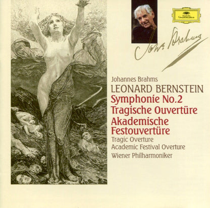 Johannes Brahms, Leonard Bernstein, Wiener Philharmoniker : Symphonie No. 2 / Tragische Ouvertüre / Akademische Festouvertüre (CD, Album)